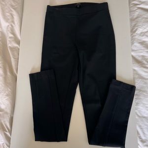 THEORY Black High Waisted Leggings Zip Hem Size 4